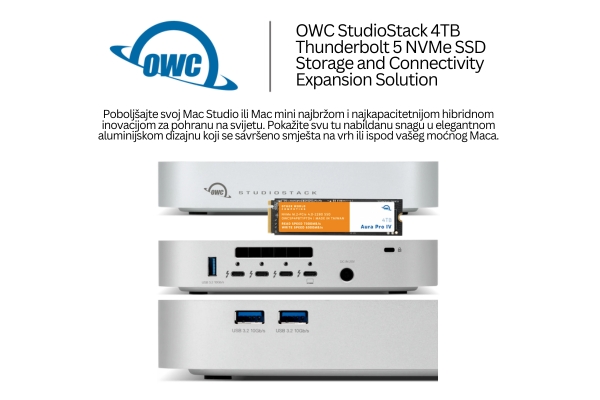 OWC StudioStack 4TB Thunderbolt 5
