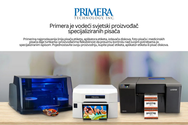 Primera je vodeći svjetski proizvođač specijaliziranih pisača 1