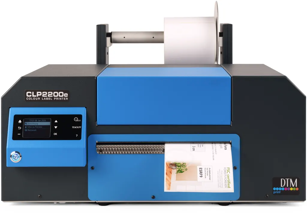DTM CLP2200e Colour Label Printer Dye