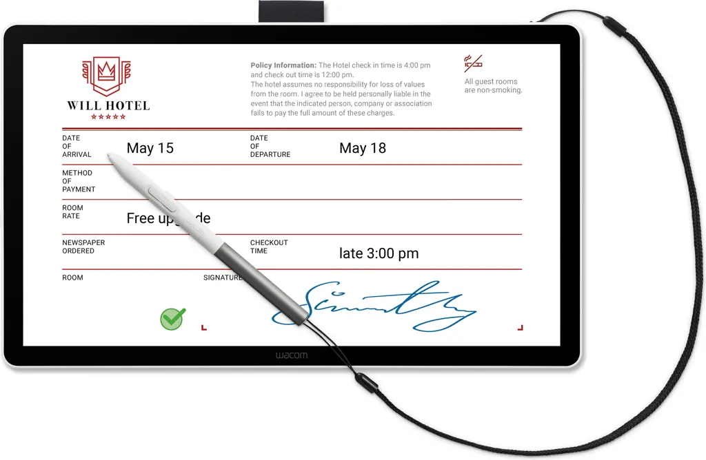 Wacom DTH142E Pen & Touch Signature Display
