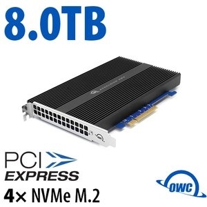 OWC Accelsior 4x NVMe M.2 SSD to PCIe 3.0 Adapter Card 8TB T1