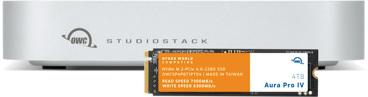 OWC StudioStack 4TB Thunderbolt 5, NVMe SSD Storage and Connectivity Expansion Solution